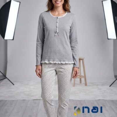 Pijama 100% Algodão Cardado Dotti Tam. XXL