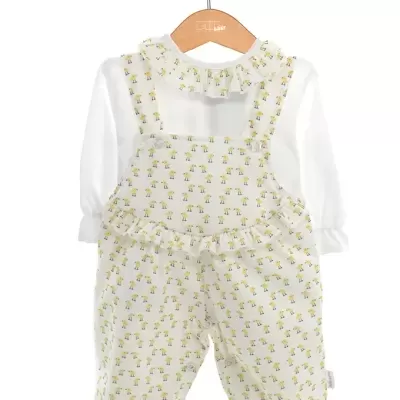 Jardineira Bebé Pintainhos