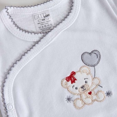 Body cardado " Ursinho Coração" ( 2 Peças )