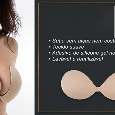 Cai-Cai  sem costas tecido/silicone