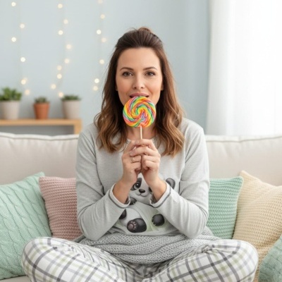 Pijama 100%Algodão cardado Panda