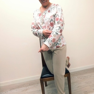 Pijama 100% Algodão Floral