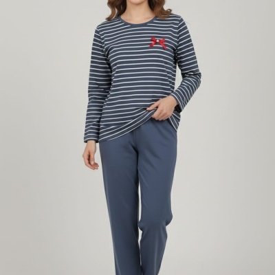 Pijama 100% algodão Riscas