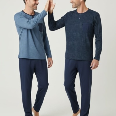 Pijama Homem 100%Algodão botões