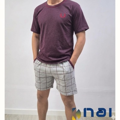 Pijama calção 100% Algodão Fred RS