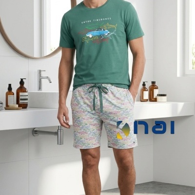 Pijama Calção Tubarão