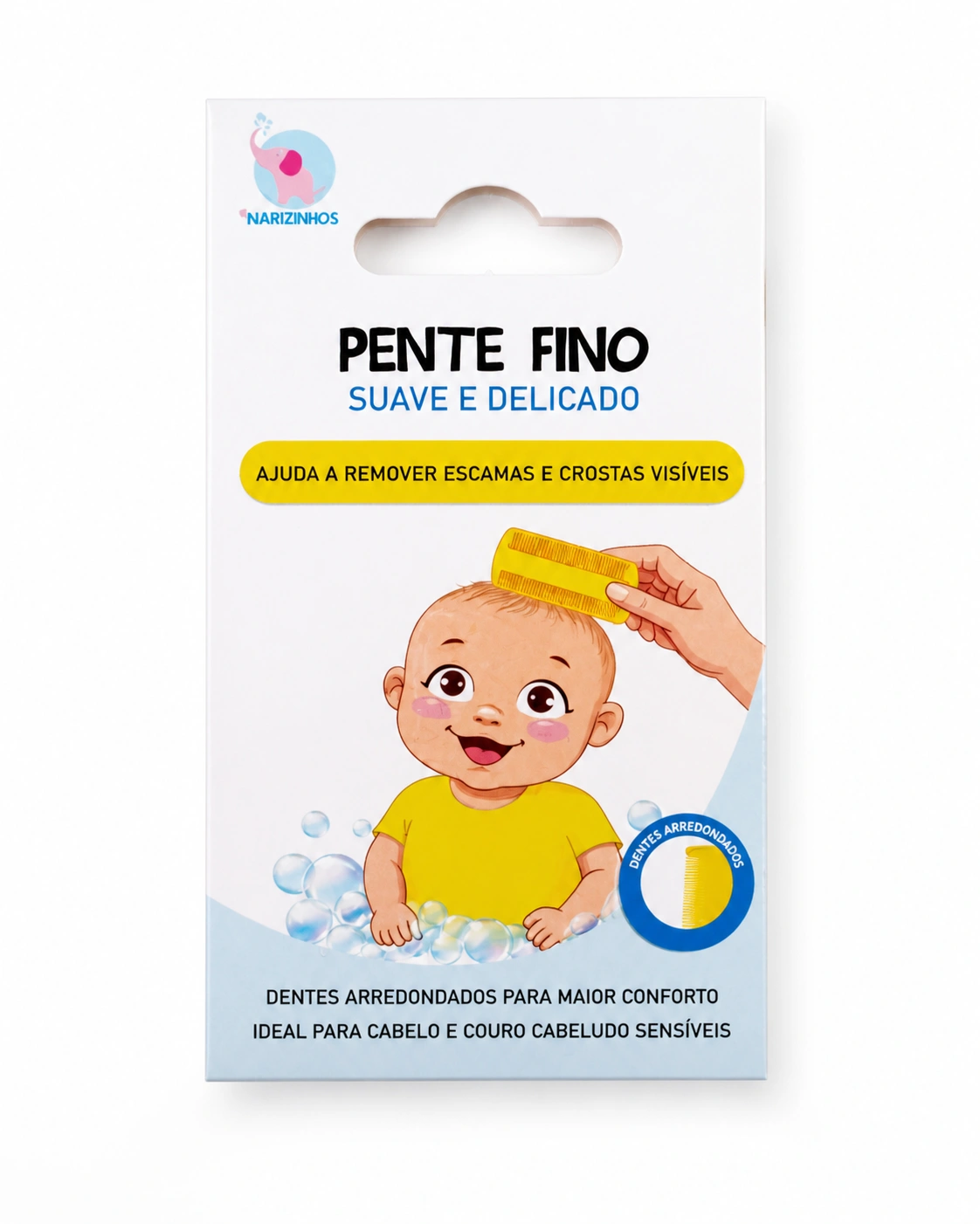 Pente fino Suave e delicado