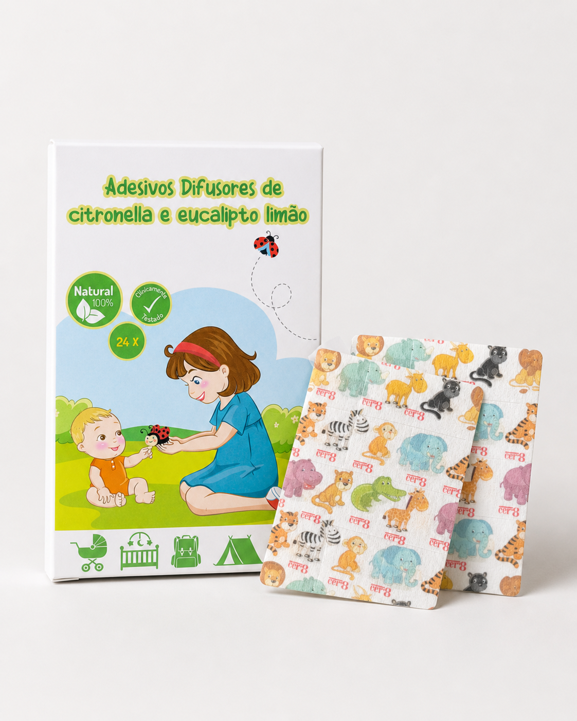 Adesivos Citronela e Eucalipto Limão