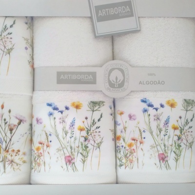 JOGO TOALHAS FELPO PREMIUM (6 Pcs) 500 GrsM2, SPRING BLOSSOM JOGO TOALHAS FELPO PREMIUM (6 Pcs) 500 GrsM2, SPRING BLOSSOM