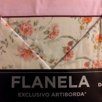 Jogo de cama Flanela 100% algodão estampada