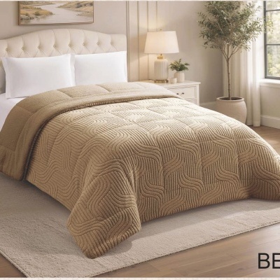 Edredão Velur+Pêlo de Borrego Jacquard 6030,  Belmanta