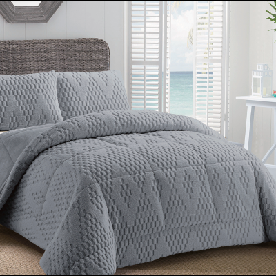 Edredão Velur Dupla Face Alto Relevo,  Belmanta