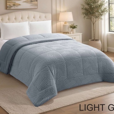 Edredão Velur+Pêlo de Borrego Jacquard 6030,  Belmanta