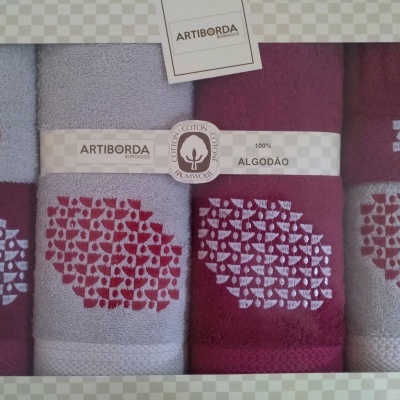 JOGOS DE TOALHAS FELPO  Elegance 360 Grs M2 (6 Pcs) REF 310/1