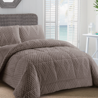 Edredão Velur Dupla Face Alto Relevo,  Belmanta