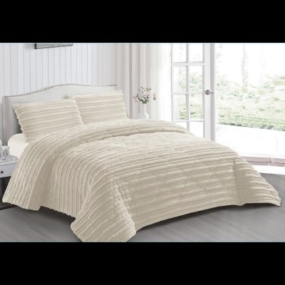 Edredom Velur e pelo de borrego Jacquard,   Belmanta