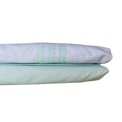 JOGO LENÇÓIS DELICATE STRIPES , EASY CARE