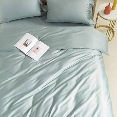 Set Saco Edredão ( c/ capa ajustável e  almofadas) 100% Algodão - Cetim 300 fios