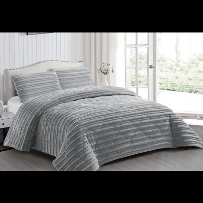 Edredom Velur e pelo de borrego Jacquard,   Belmanta