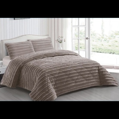 Edredom Velur e pelo de borrego Jacquard,   Belmanta