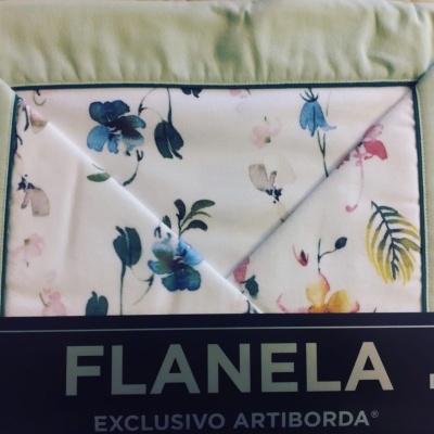 Jogo de cama Flanela 100% algodão estampada