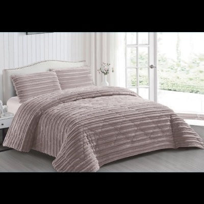 Edredom Velur e pelo de borrego Jacquard,   Belmanta