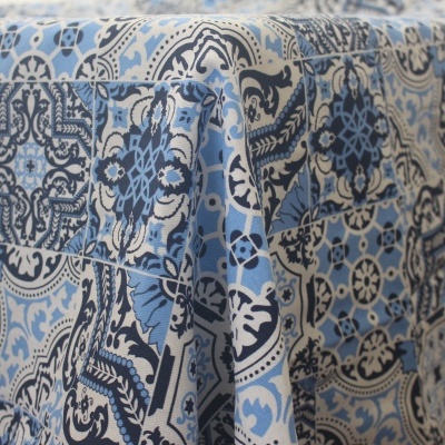 TOALHA MESA ESTAMPADO AZULEJOS, TRADICIONAL