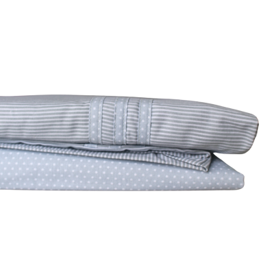 JOGO LENÇÓIS DELICATE STRIPES , EASY CARE