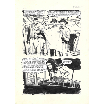 Prancha de BD Original "A Múmia" Pág. 17 - Coletivo Aredit