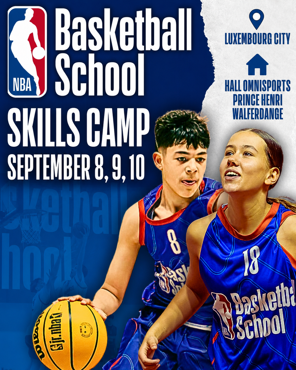 NBA Basketball School SKILLS CAMP´26 LUXEMBOURG NBA Basketball School SKILLS CAMP´26 LUXEMBOURG