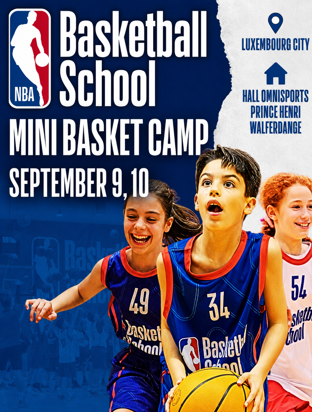 NBA Basketball School MINI BASKET CAMP´26 LUXEMBOURG NBA Basketball School MINI BASKET CAMP´26 LUXEMBOURG