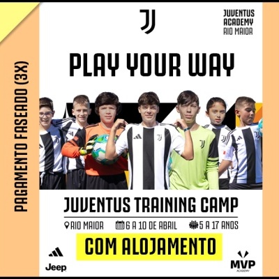 Juventus Training Camp (PAGAMENTO 3X COM ALOJAMENTO)