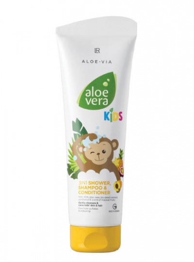 Aloé Vera Kids 3 em 1 Champô, Gel de Duche e Amaciador