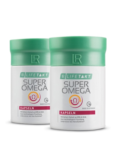 LR LIFETAKT Set Duplo Cápsulas Super Omega (2 x 60 cápsulas)