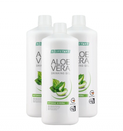 Set Triplo Gel Bebível Aloé Vera Intense Sivera (3 x 1000ml)