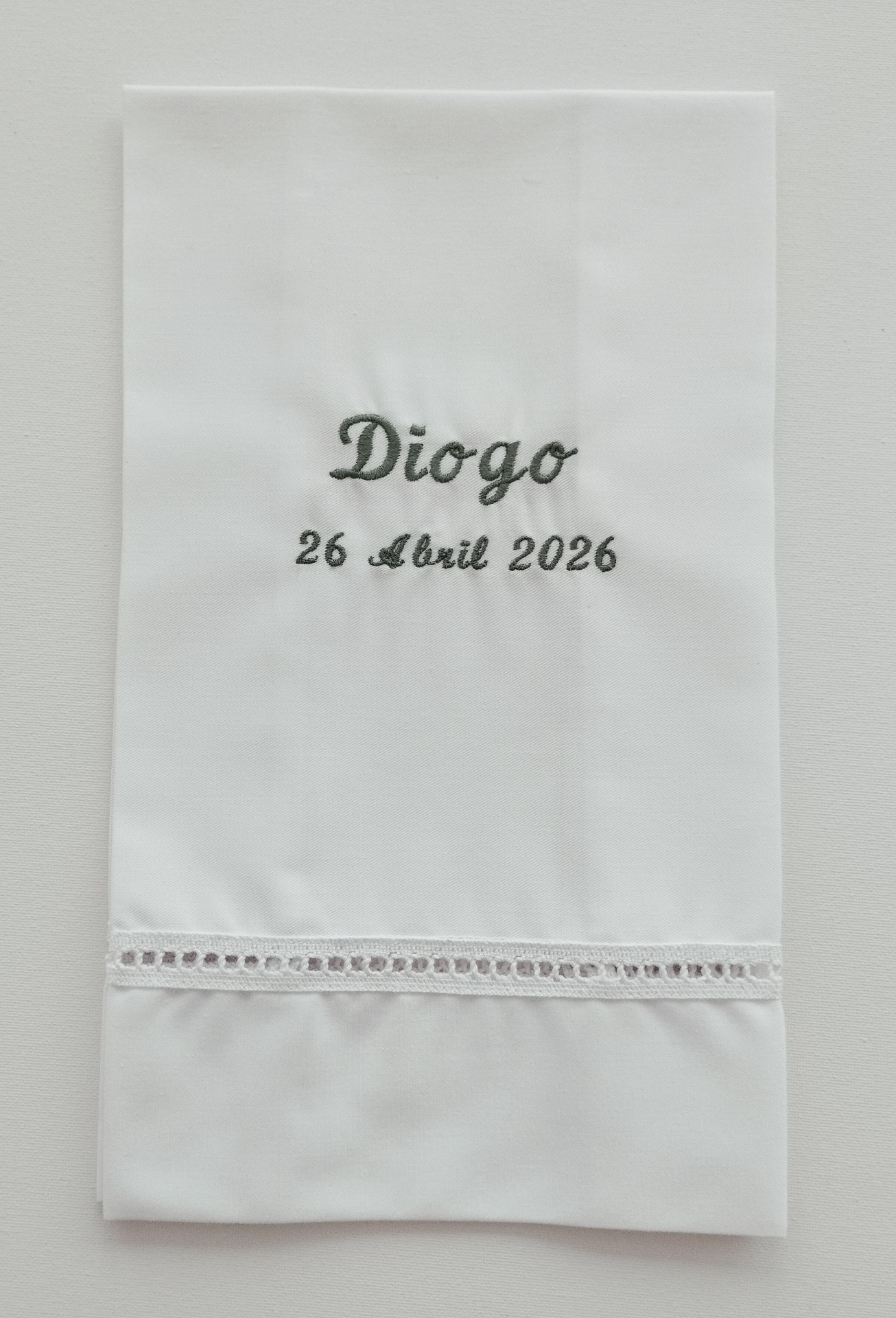 Toalha de Batismo Personalizada Toalha de Batismo Personalizada