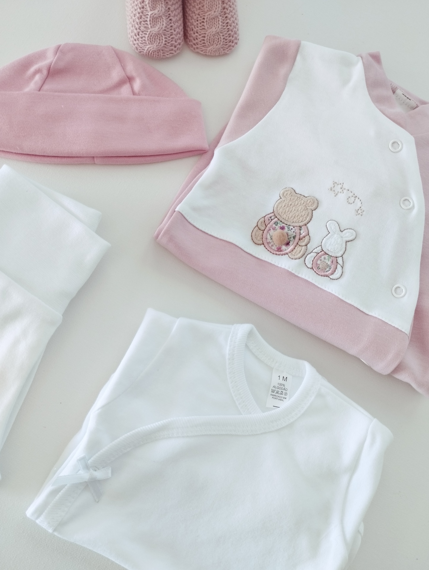 Conjunto para bebé Rosa Velho Conjunto para bebé Rosa Velho