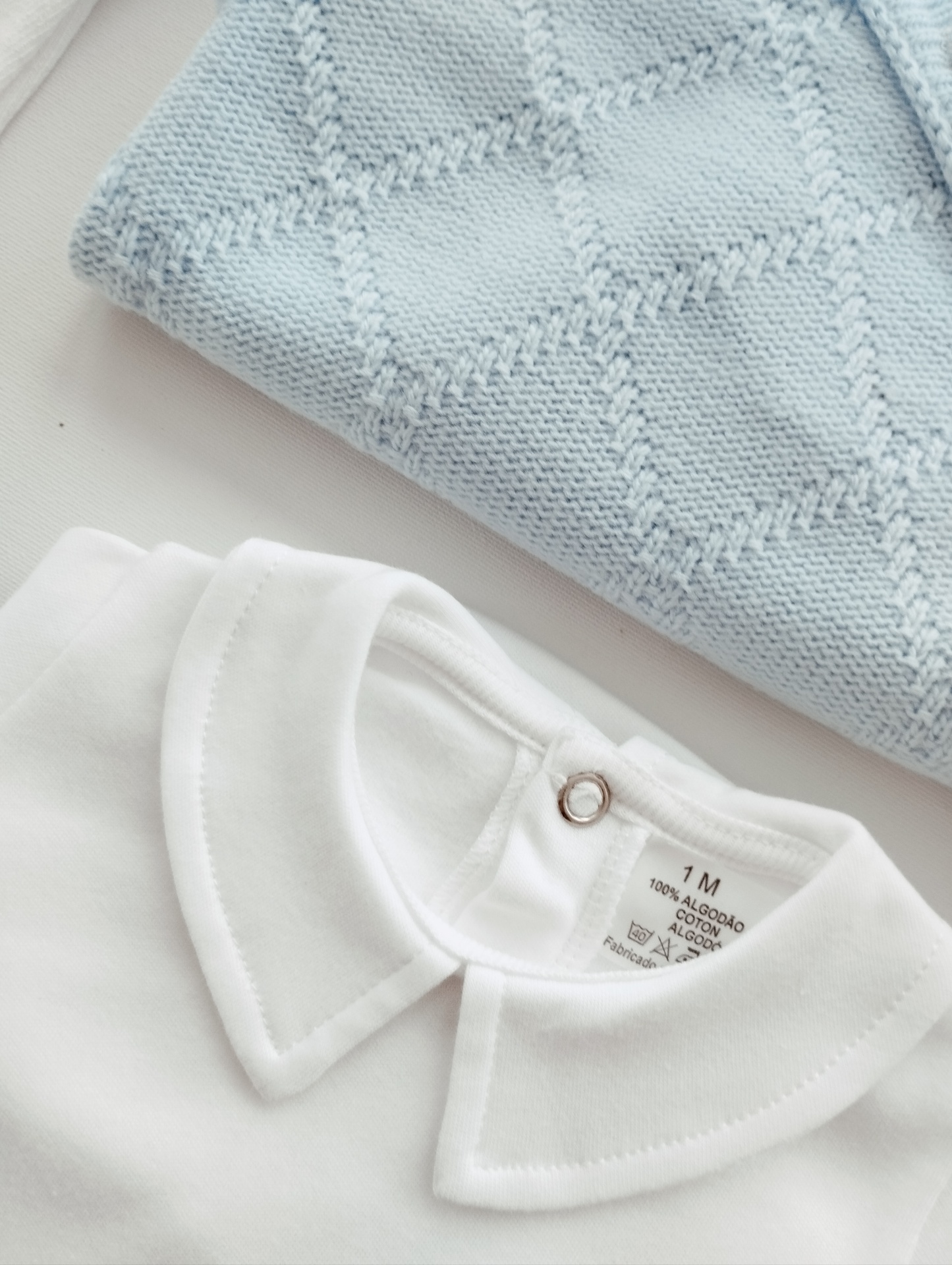 Conjunto de 3 Peças para Bebé – Fofo Azul bebé, Body e Collant Conjunto de 3 Peças para Bebé – Fofo Azul bebé, Body e Collant