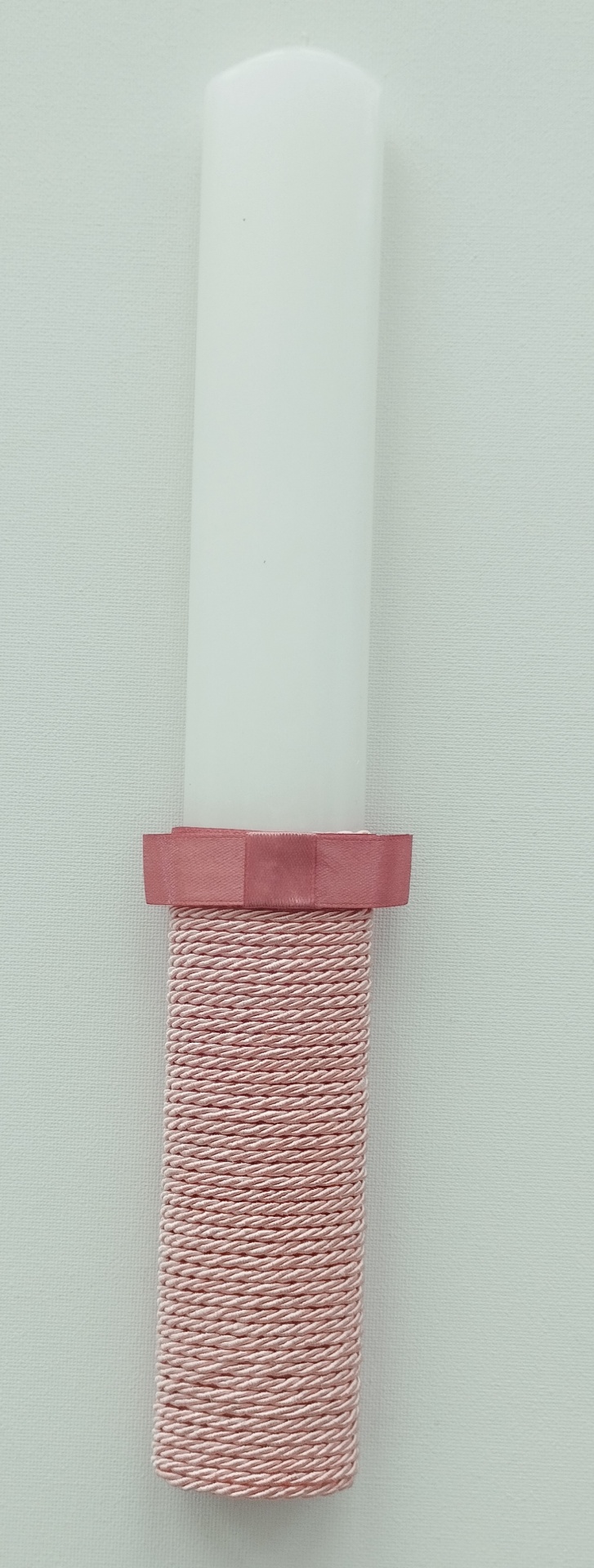 Vela Batismo Oval Rosa Velho Vela Batismo Oval Rosa Velho