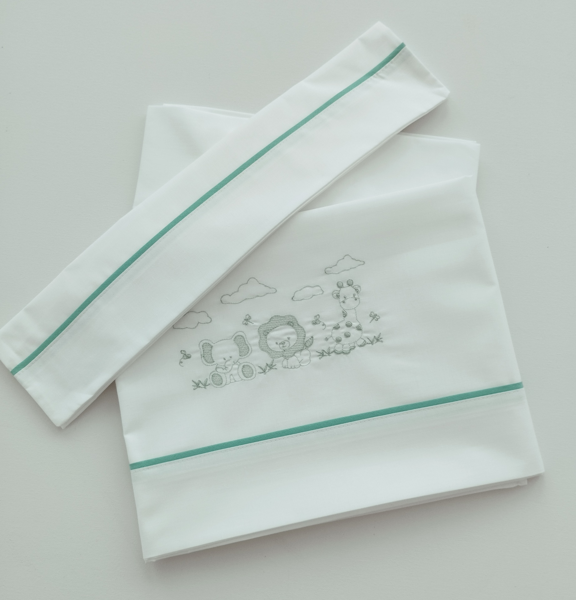 Jogo de Cama Bebé Verde Jogo de Cama Bebé Verde