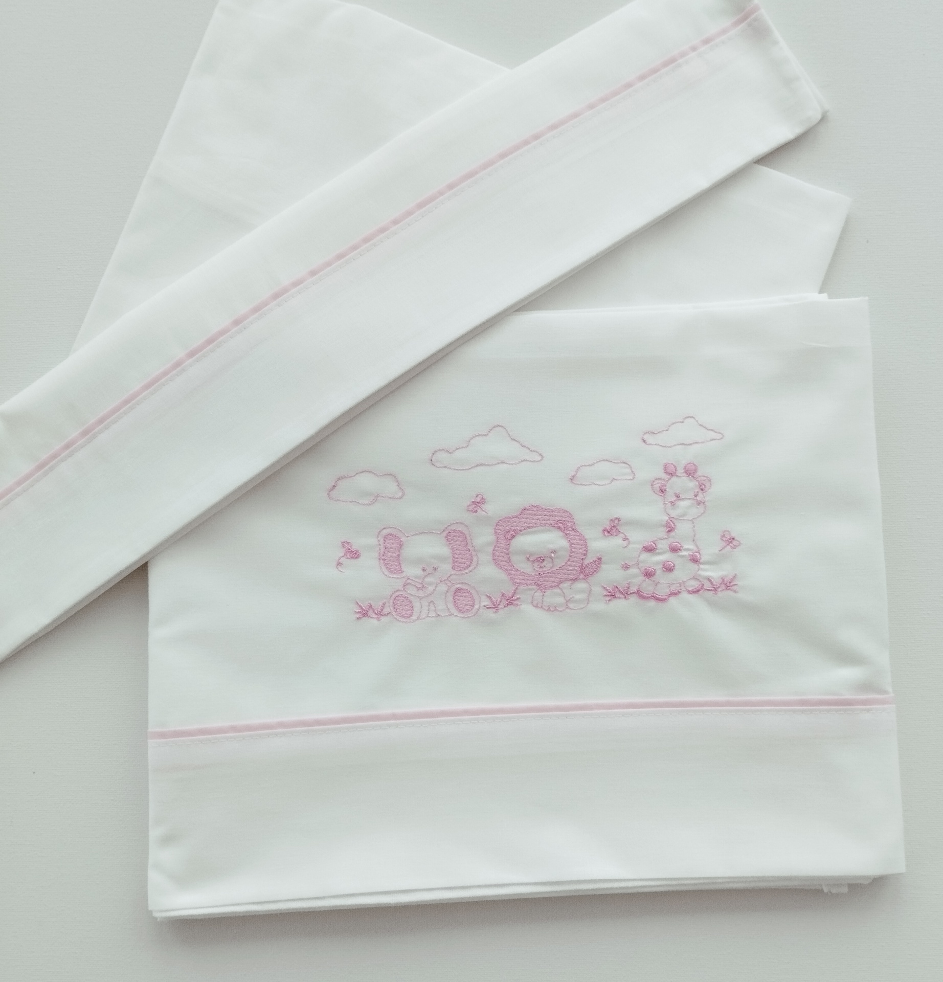 Jogo de Cama Bebé Rosa Bebé Jogo de Cama Bebé Rosa Bebé
