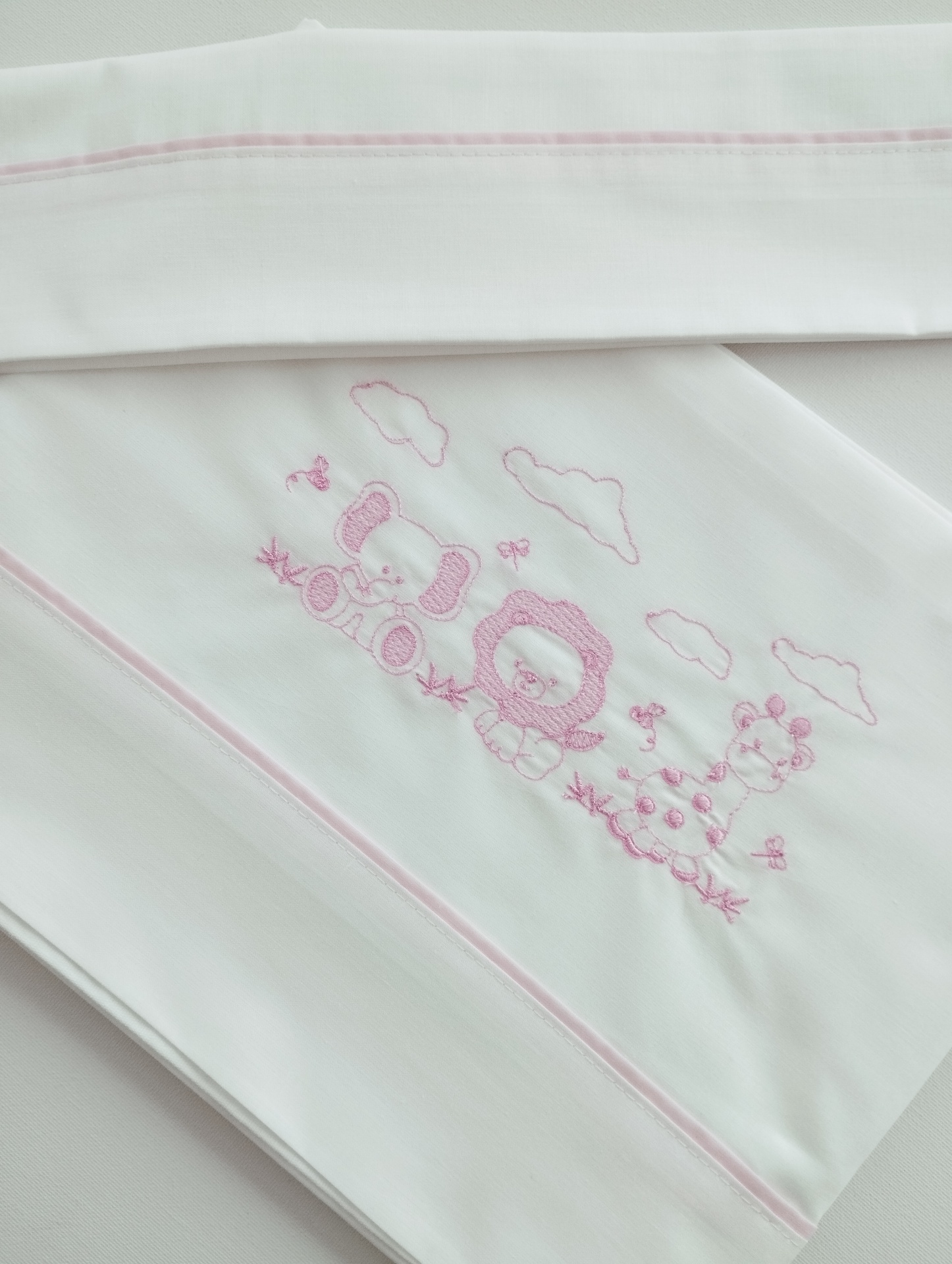 Jogo de Cama Bebé Rosa Bebé Jogo de Cama Bebé Rosa Bebé
