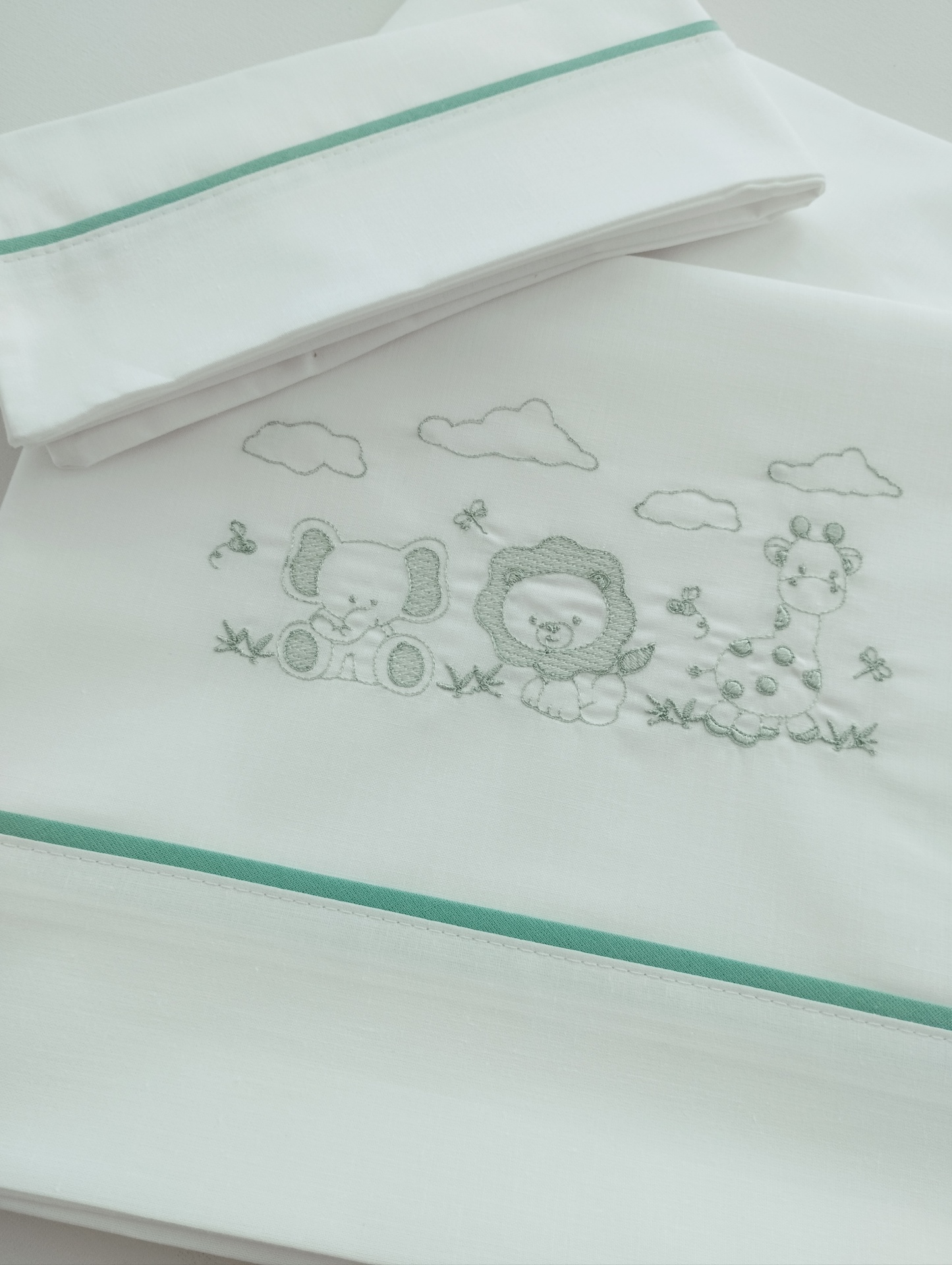 Jogo de Cama Bebé Verde Jogo de Cama Bebé Verde