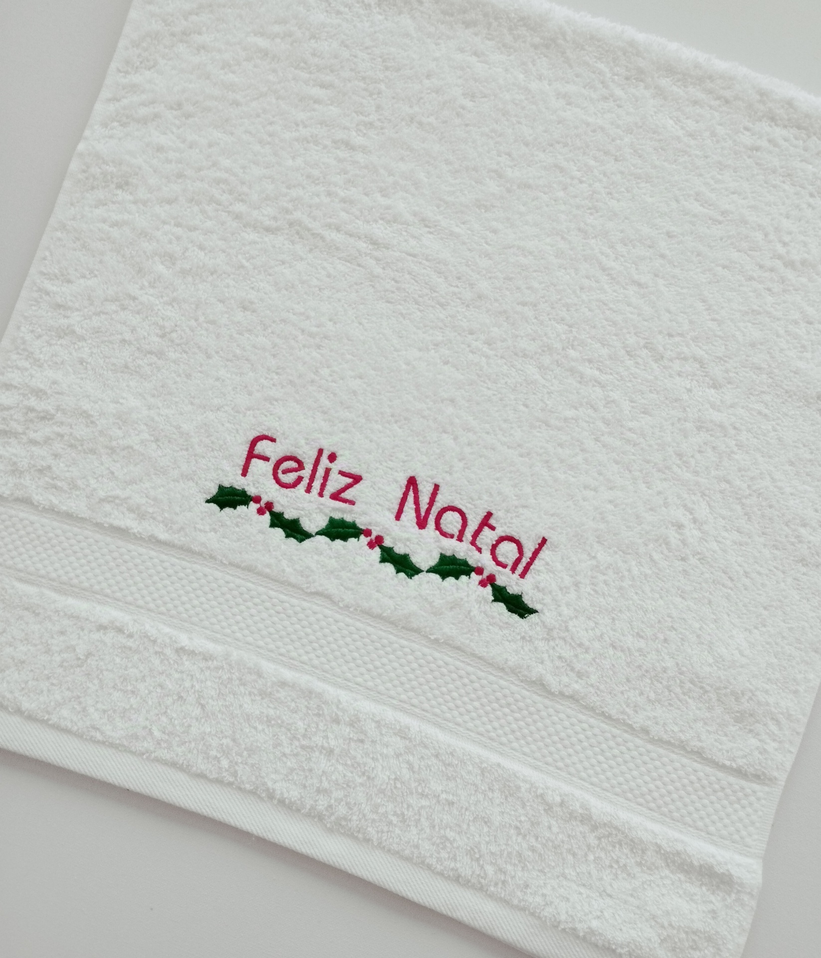 Toalha de Rosto "Feliz Natal" Toalha de Rosto "Feliz Natal"