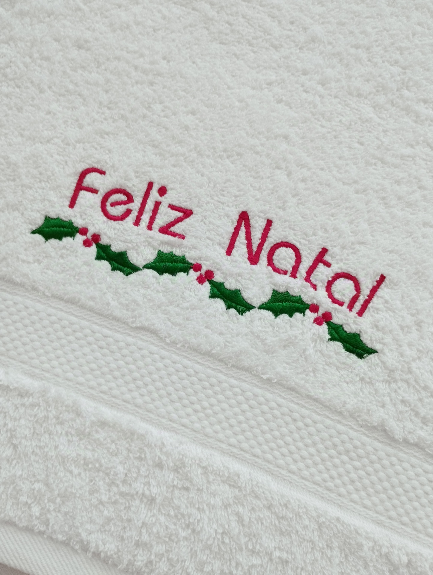 Toalha de Rosto "Feliz Natal" Toalha de Rosto "Feliz Natal"