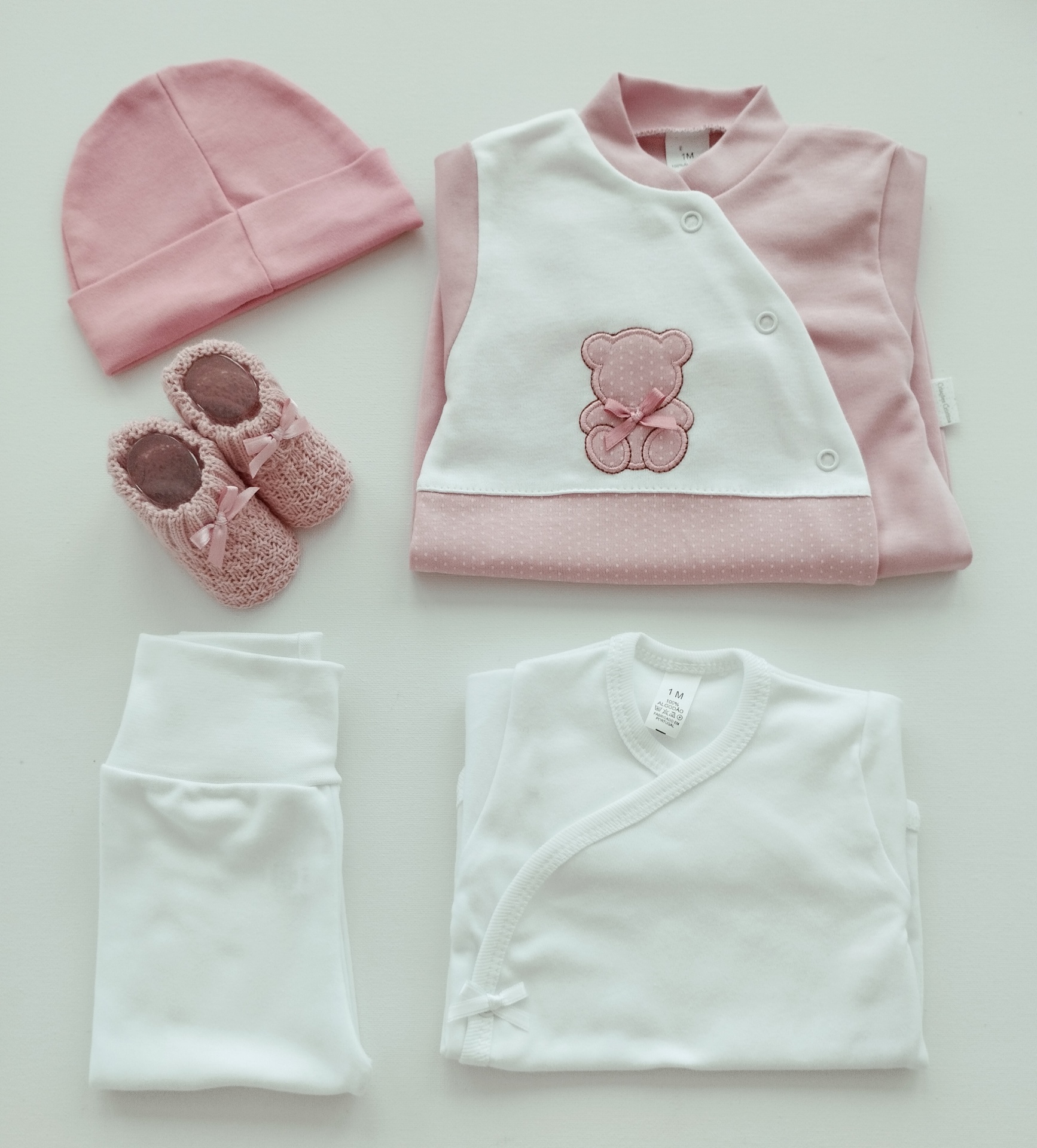 Conjunto para bebé Rosa Velho Conjunto para bebé Rosa Velho