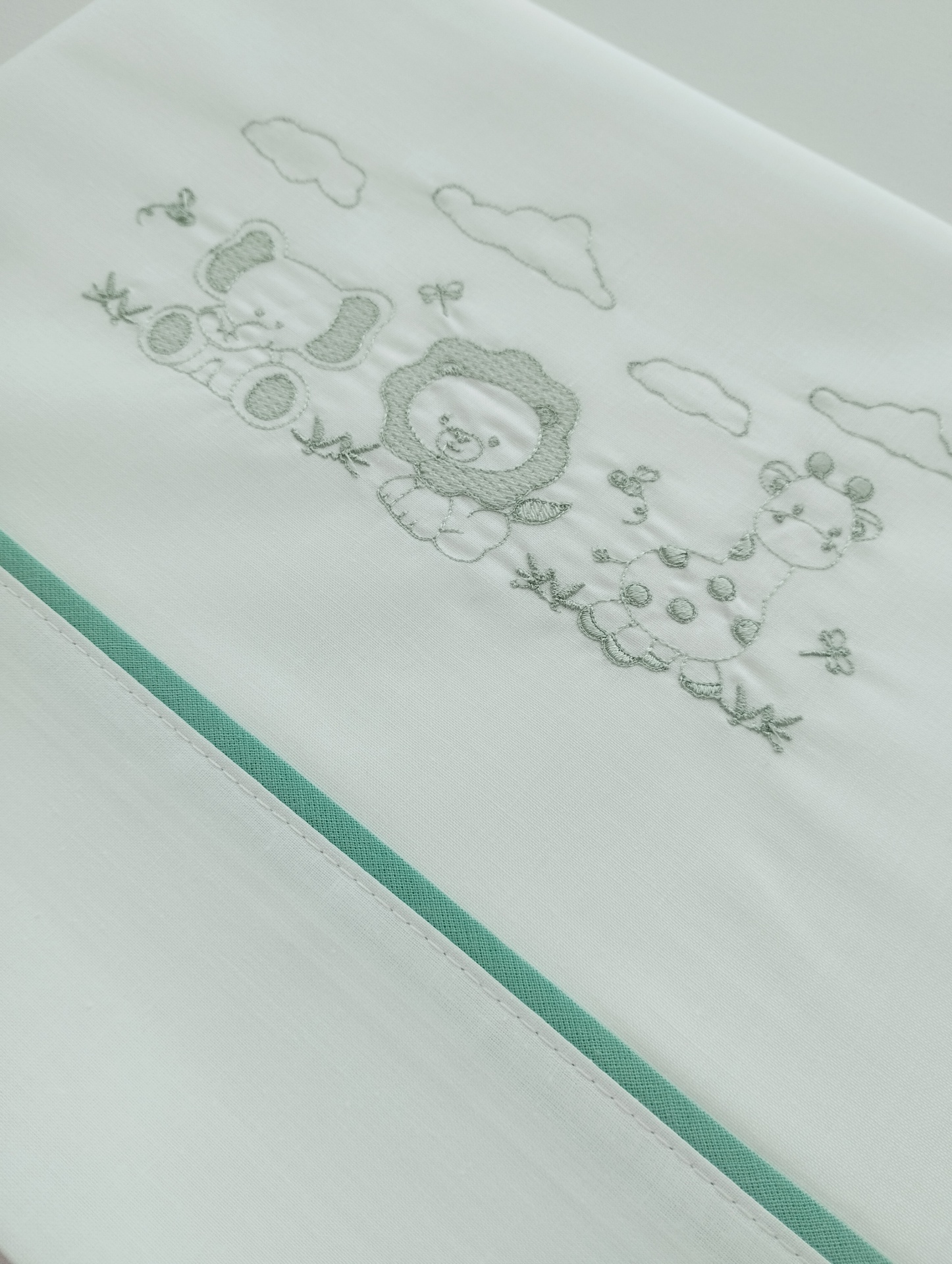 Jogo de Cama Bebé Verde Jogo de Cama Bebé Verde