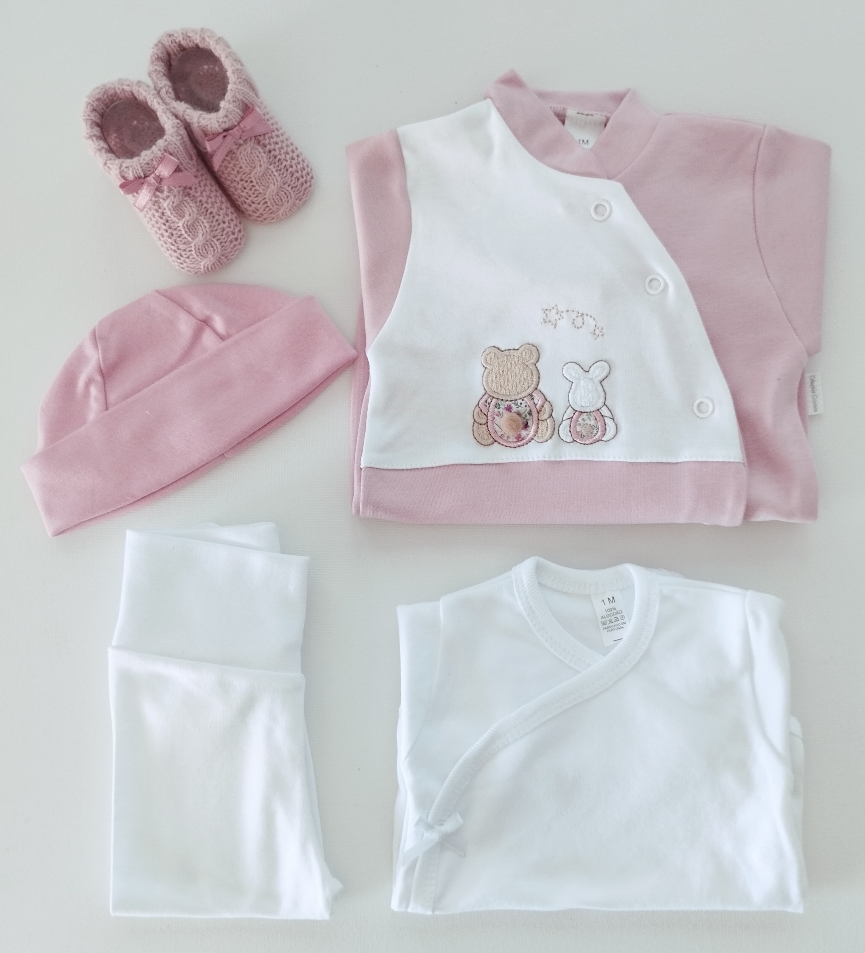 Conjunto para bebé Rosa Velho Conjunto para bebé Rosa Velho