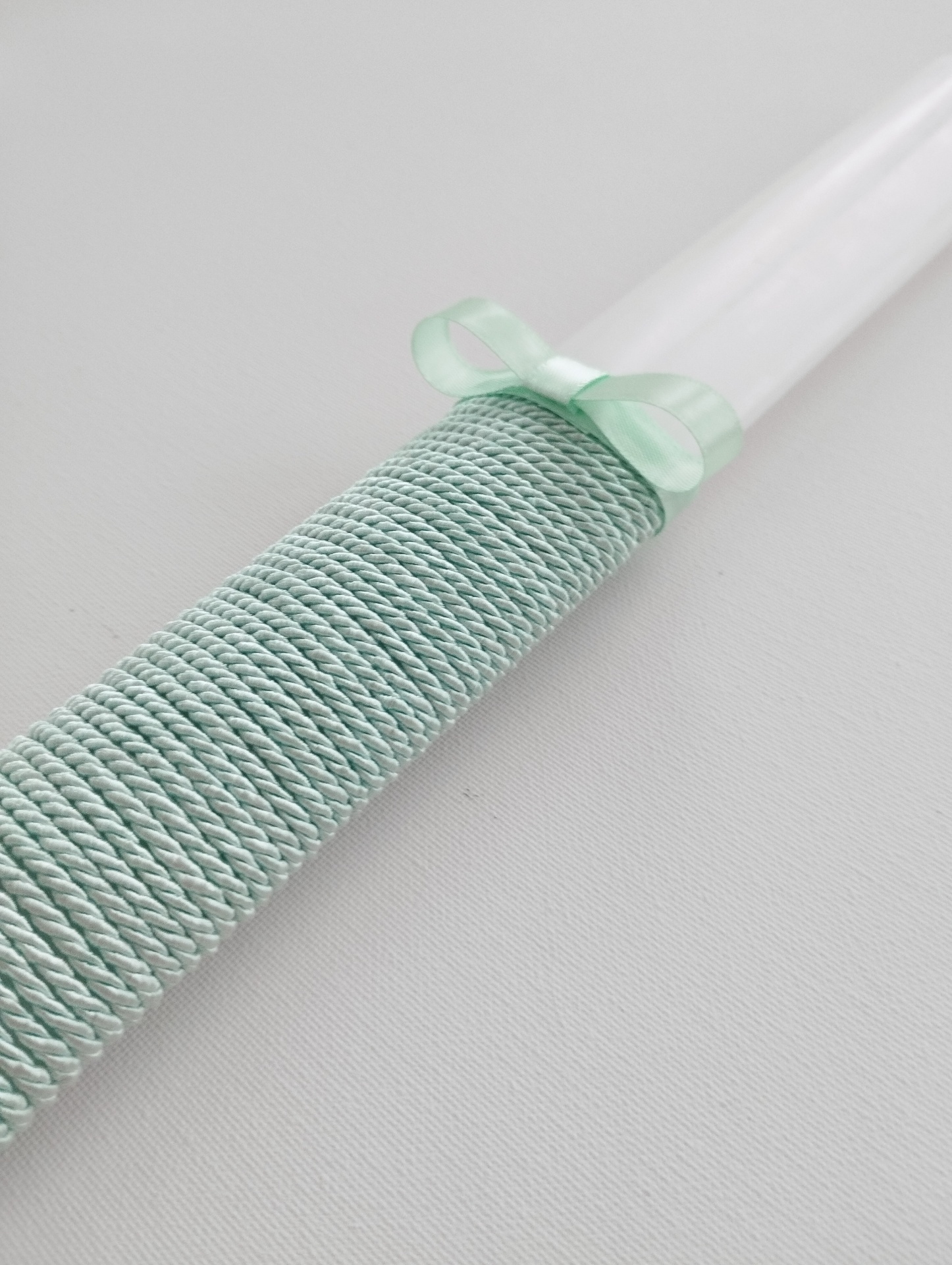 Vela Batismo Oval Verde Água Vela Batismo Oval Verde Água