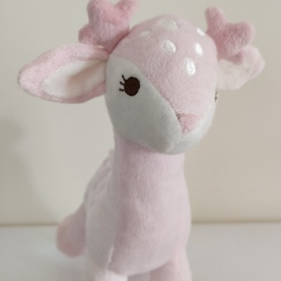 Peluche Veado para Bebé Rosa